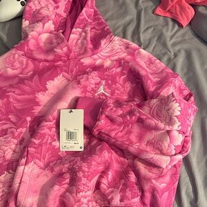 Jordan Girls' Fire Pink Sweatshirt